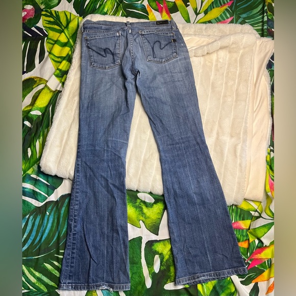 Citizens of Humanity Ingrid #002 Low Rise Medium Wash Flare Denim Jeans - Picture 3 of 16